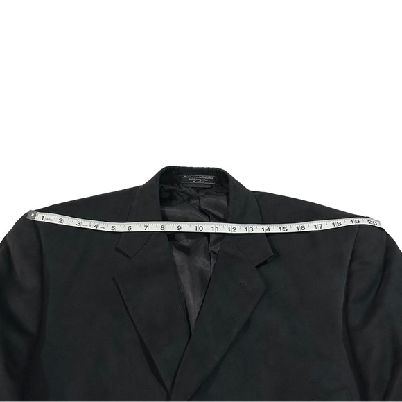 Bert Pulitzer Supra Suede Men Charcoal Grey 3 Button Suit Jacket Sz 46R Soft EUC - Picture 15 of 16